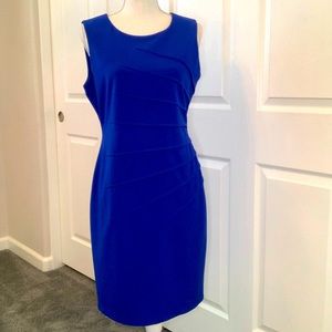 Calvin Klein Sheath Dress, royal blue dress
